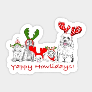 Yappy Howlidays! Sticker